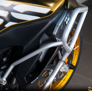 Z Pro Upper Crash Bars For BMW F850 GSA (Silver) - Motodrift