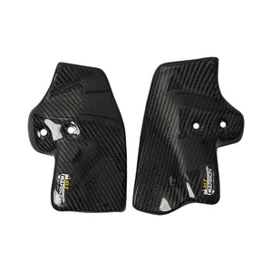 RLZ twill gloss carbon fiber heat shields for Royal Enfield Interceptor 650 and Continental GT 650
