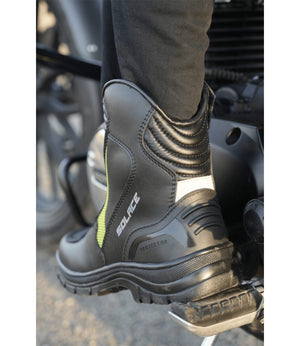 Solace Scout Motorcycle Boots - Black Neon - Motodrift