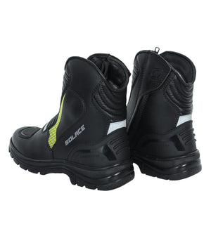 Solace Scout Motorcycle Boots - Black Neon - Motodrift