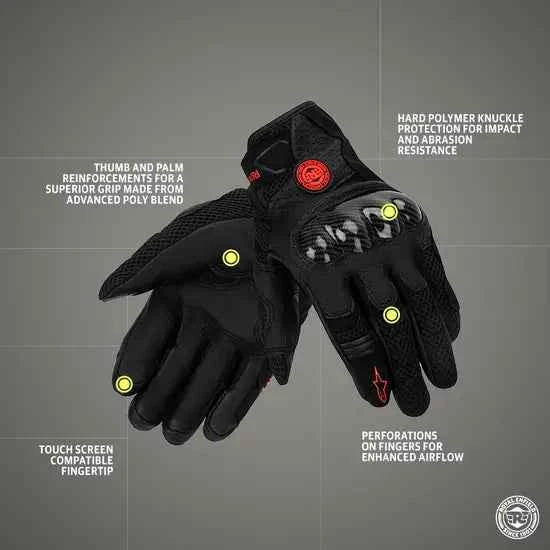 Royal Enfield SMX-1 V2 Air Gloves Black