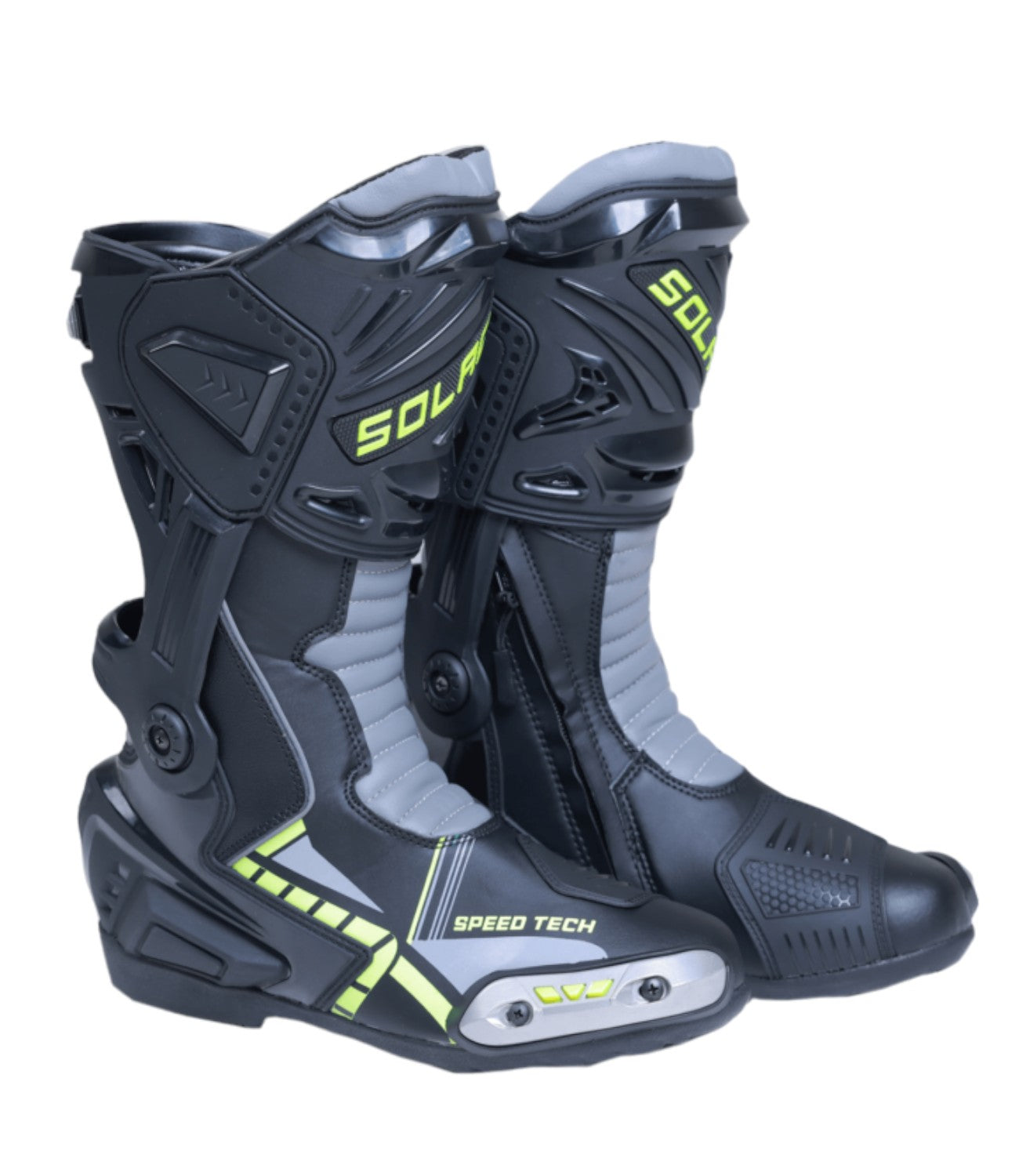 Solace SPEEDTECH V2 BOOTS - Black Hi-Viz - Motodrift