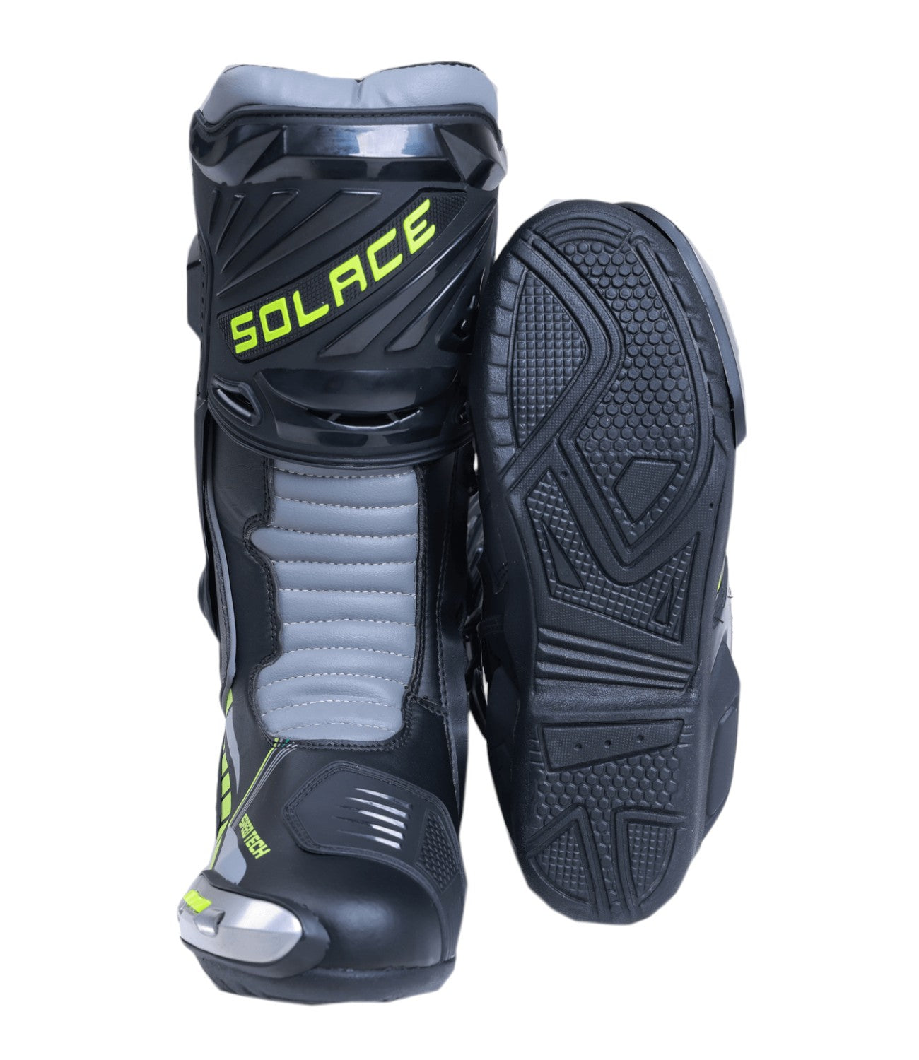 Solace SPEEDTECH V2 BOOTS - Black Hi-Viz - Motodrift