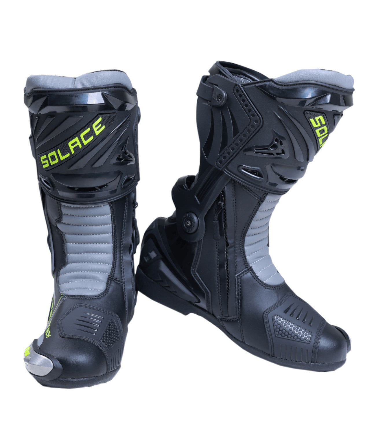 Solace SPEEDTECH V2 BOOTS - Black Hi-Viz - Motodrift