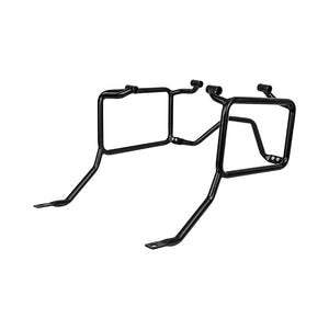 Legundary Fort Knox black steel side box mount and saddle stay for Triumph Tiger 900 motorcycle