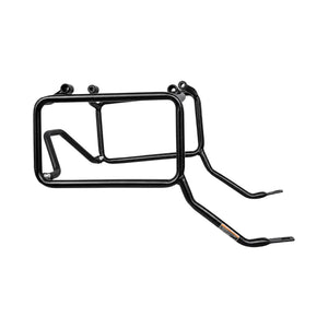 black steel side box mount and saddle stay for Triumph Tiger 900 motorcycle luggage support