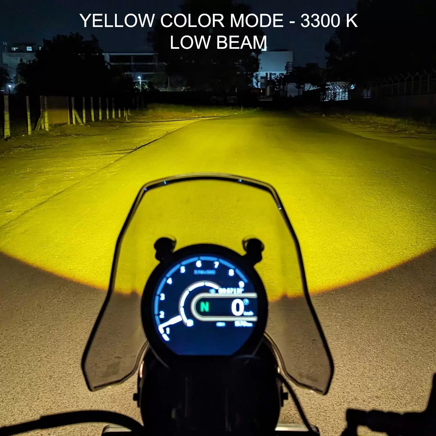 Vaishnu LED Touring Headlight For Royal Enfield Guerrilla / Himalayan 450 - Motodrift