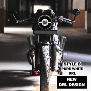 Vaishnu LED Touring Headlight For Royal Enfield Continental GT / Interceptor 650 (2023 Onwards) - Motodrift