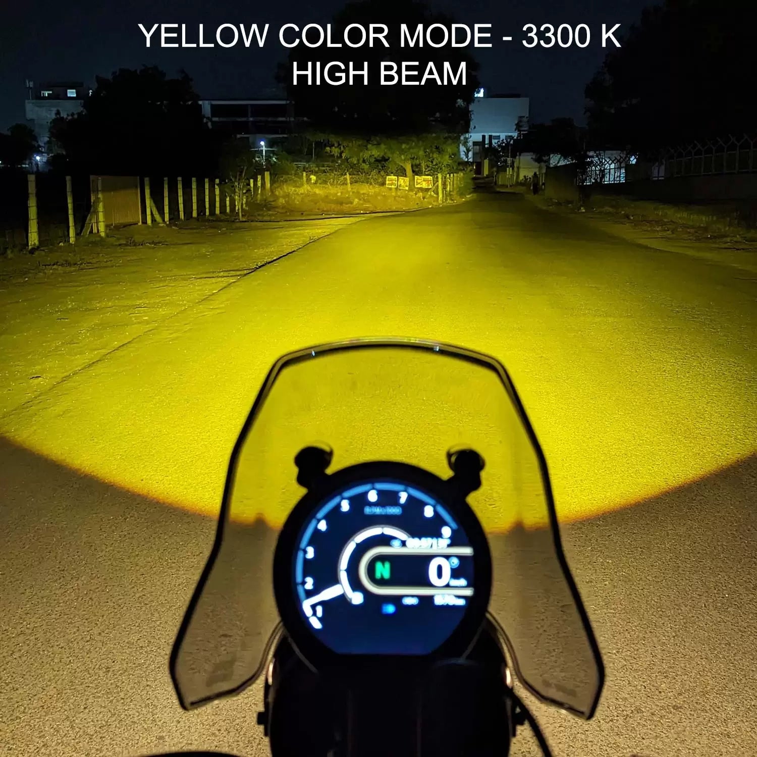 Vaishnu LED Touring Headlight For Royal Enfield Guerrilla / Himalayan 450 - Motodrift