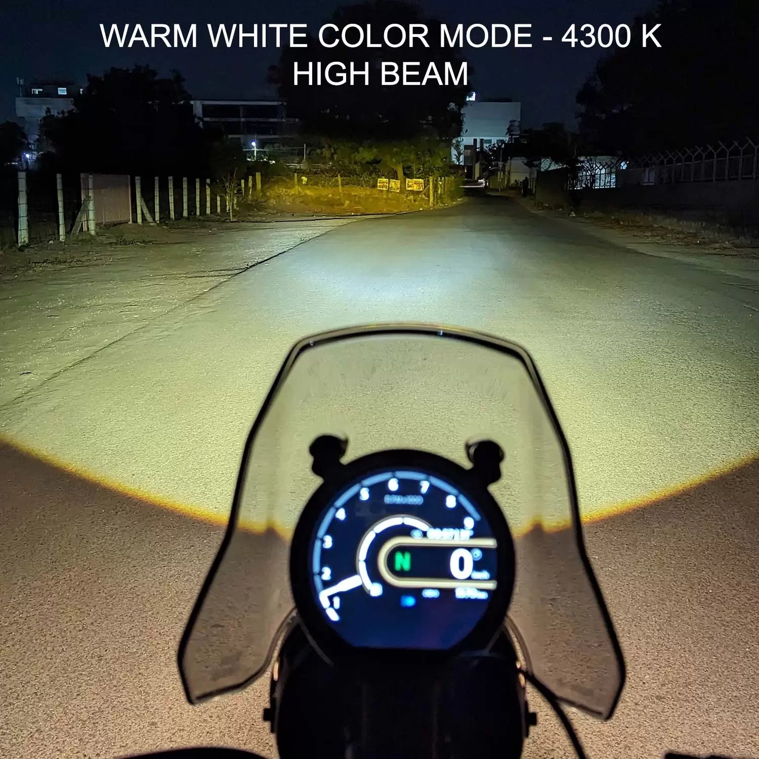 Vaishnu LED Touring Headlight For Royal Enfield Guerrilla / Himalayan 450 - Motodrift