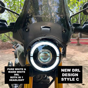 Vaishnu LED Touring Headlight For Triumph Speed 400 / Scrambler 400 X - Motodrift