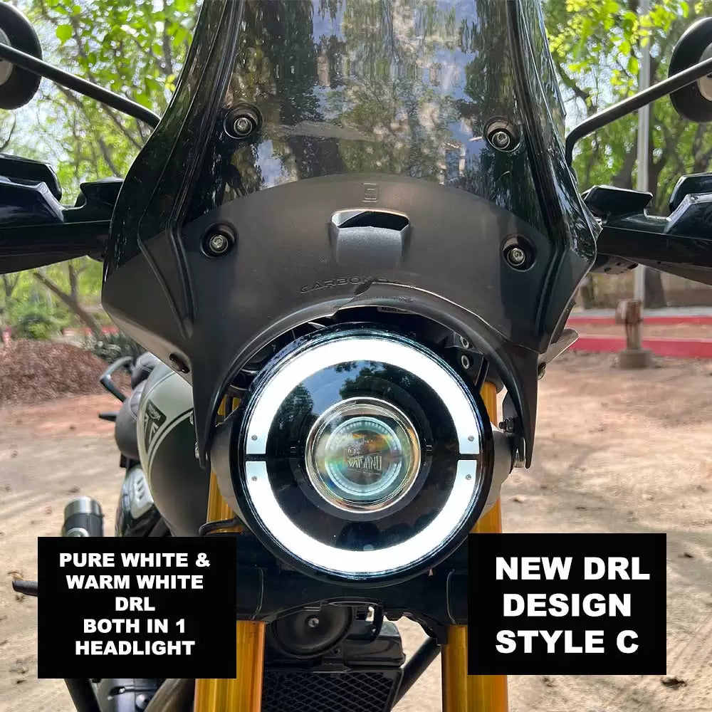 Vaishnu LED Touring Headlight For Triumph Speed 400 / Scrambler 400 X - Motodrift