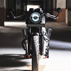 Vaishnu LED Touring Headlight For Royal Enfield Continental GT / Interceptor 650 (2023 Onwards) - Motodrift