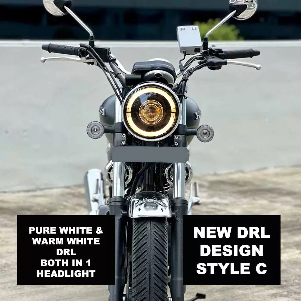 Vaishnu LED Touring Headlight For Honda CB 350 H'ness / RS - Motodrift