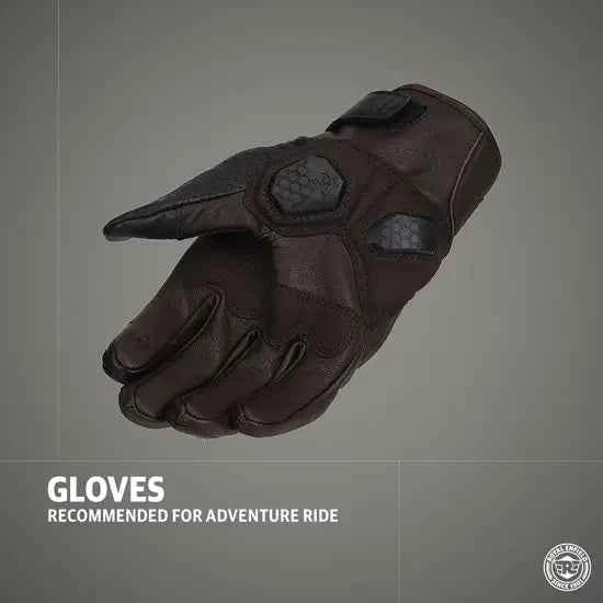 Royal Enfield Vamos Riding Gloves Brown