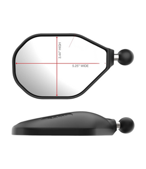 Ram Tough Mirror With Ball - 2pcs - Motodrift