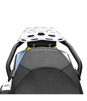 SRC Protective Aluminum Cargo Tail Rack (V1) For Suzuki V-Strom 800DE - Silver - Motodrift