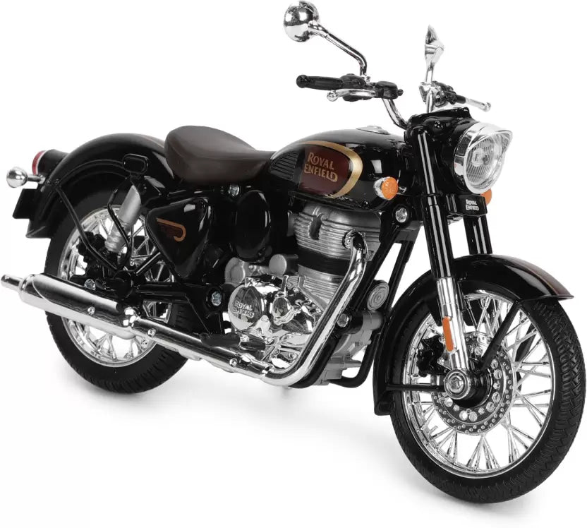 RE Classic 350 Scale Model- Halcyon Black - Motodrift