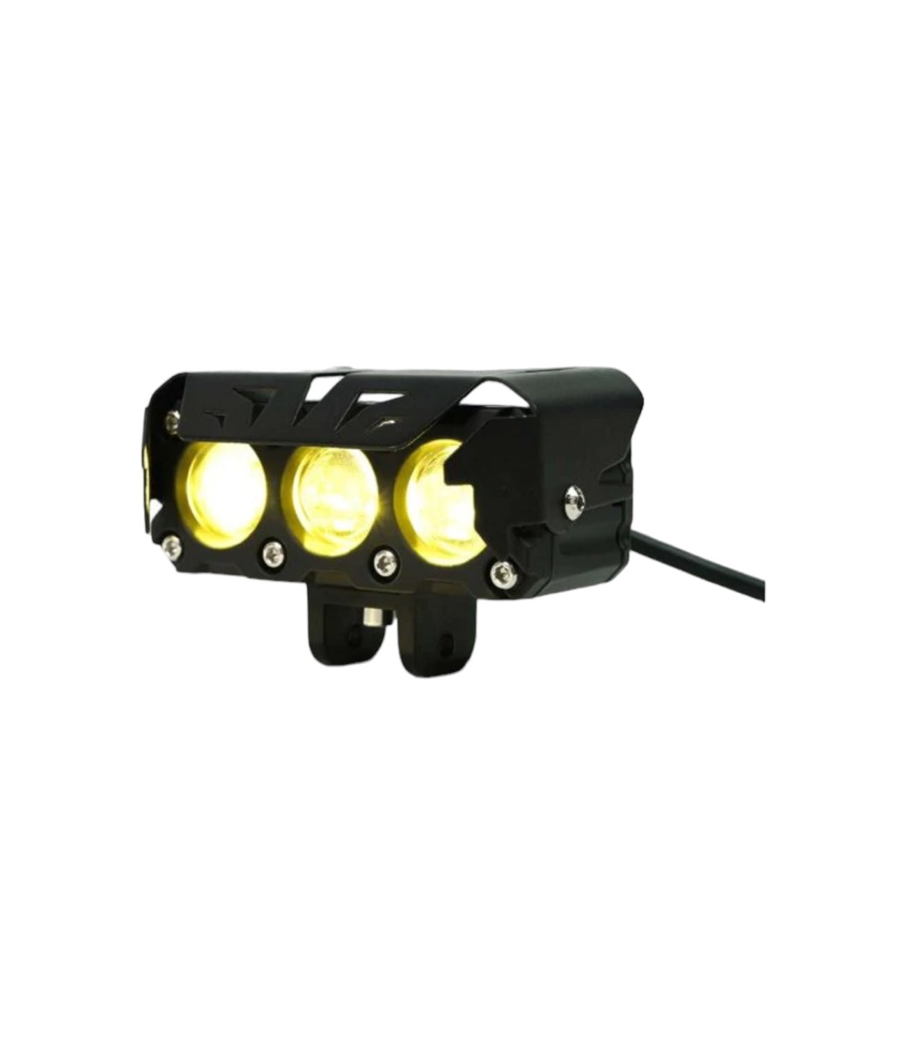 HJG 3 LED Lens Fog Light with Harness and Switch - Original - Motodrift