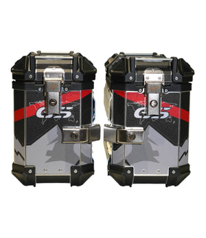 LGP Premium Aluminium GS Graphics 38 Litre Panniers - Motodrift