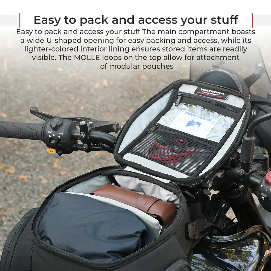 Viaterra Viper Pro Motorcycle Tank Bag (Universal) - Motodrift