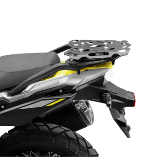 SRC Protective Aluminum Cargo Tail Rack (V2) For Suzuki V-Strom 800DE - Black - Motodrift