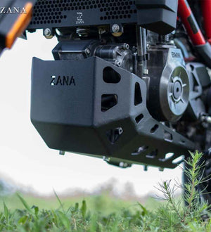 ZANA Upper Lower Crash Guard & Alloy Bash Plate For BMW G310 GS Black - Motodrift