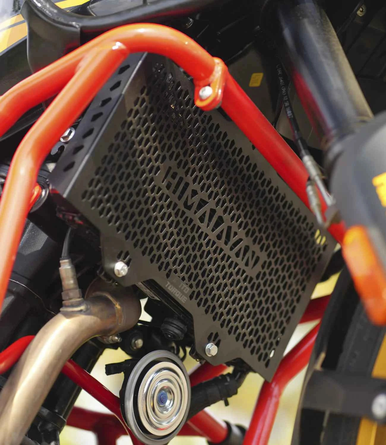 Moto Torque Radiator Guard For Royal Enfield Himalayan 450 (Mild Steel) - Motodrift