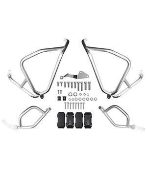 SRC Crash Bar Set for Suzuki V Strom 800DE - Silver (SS) - Motodrift