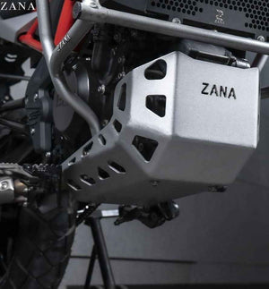 Zana Aluminum Sump Guard For BMW G310 R Silver - Motodrift