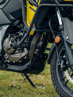 LCB Vambrace Bash Plate For Suzuki V-Strom 250 SX (Black) - Motodrift