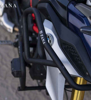 ZANA Upper and Lower Crash Guard For BMW G310 GS Black - Motodrift