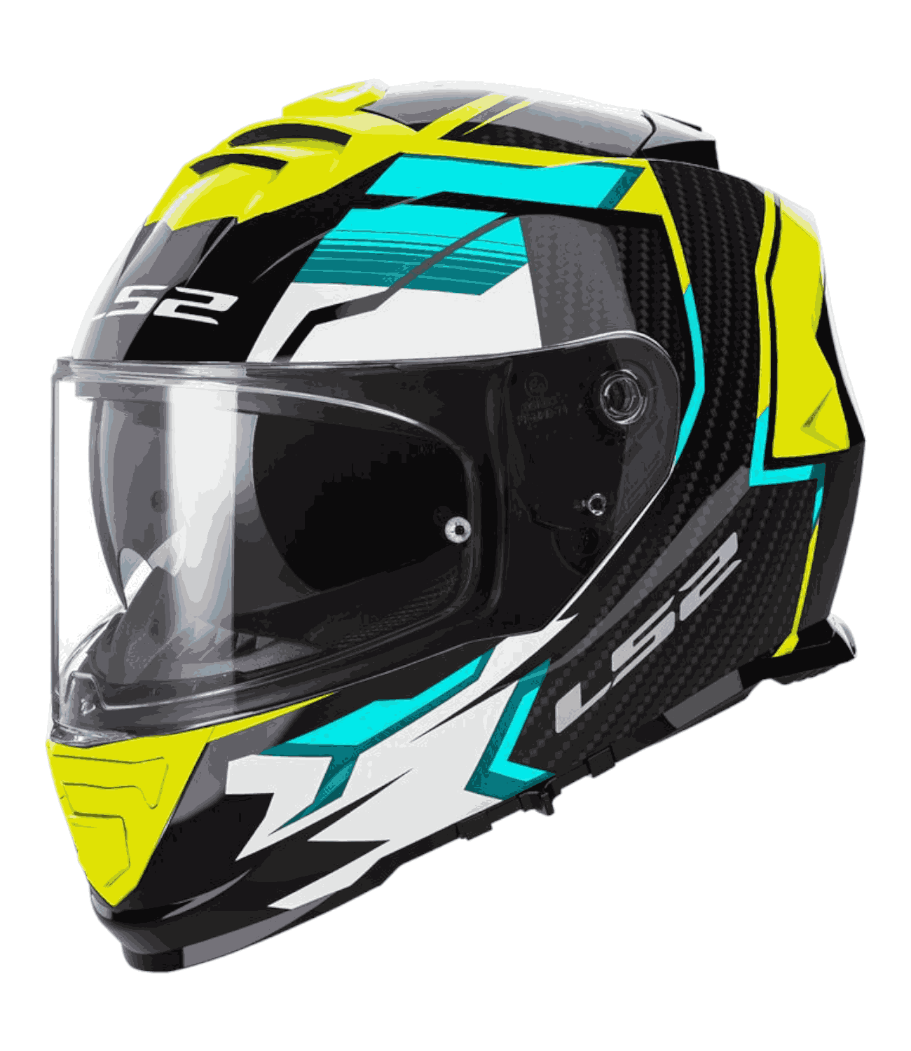 LS2 FF800 Storm II Tracker Black H-V Yellow - Motodrift
