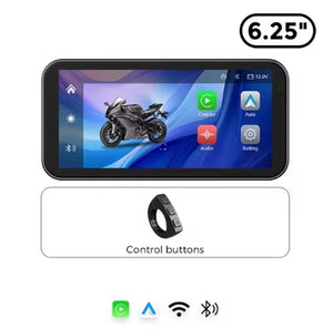 S3P Lite 6.25 inch Motorcycle Navigation with Carplay 2K HD Screen ONLY with Handlebar Remote - Motodrift