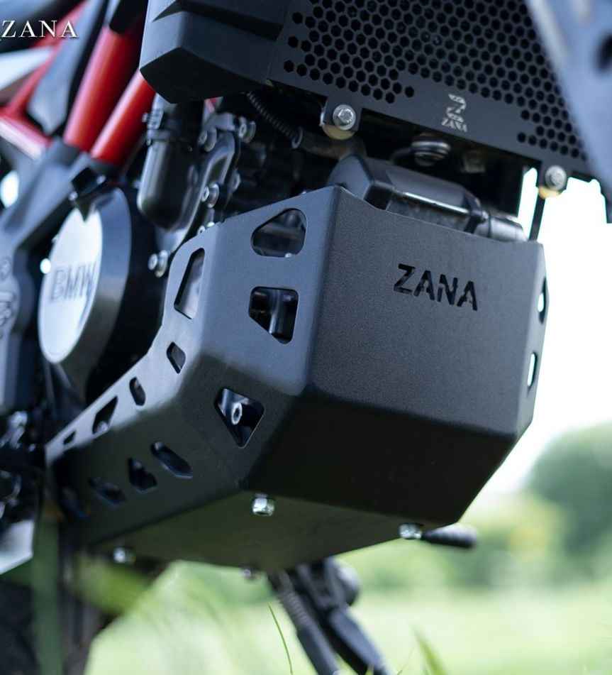 Zana BMW G310 GS Aluminum Sump Guard Black - Motodrift