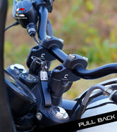 Carbon Racing Pull-Back Handlebar Risers For Royal Enfield Hunter 350 - Motodrift