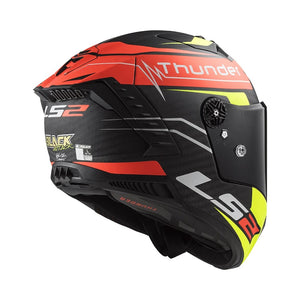 LS2 FF805 Thunder Attack Matt Red H-V Yellow-06 - Motodrift