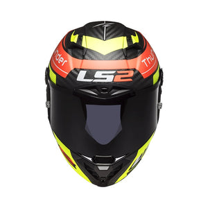 LS2 FF805 Thunder Attack Matt Red H-V Yellow-06 - Motodrift