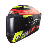 LS2 FF805 Thunder Attack Matt Red H-V Yellow-06 - Motodrift