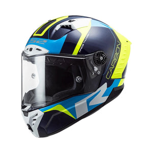 LS2 FF805 Thunder C Racing1 GL.Blue H-V Yellow-06 - Motodrift