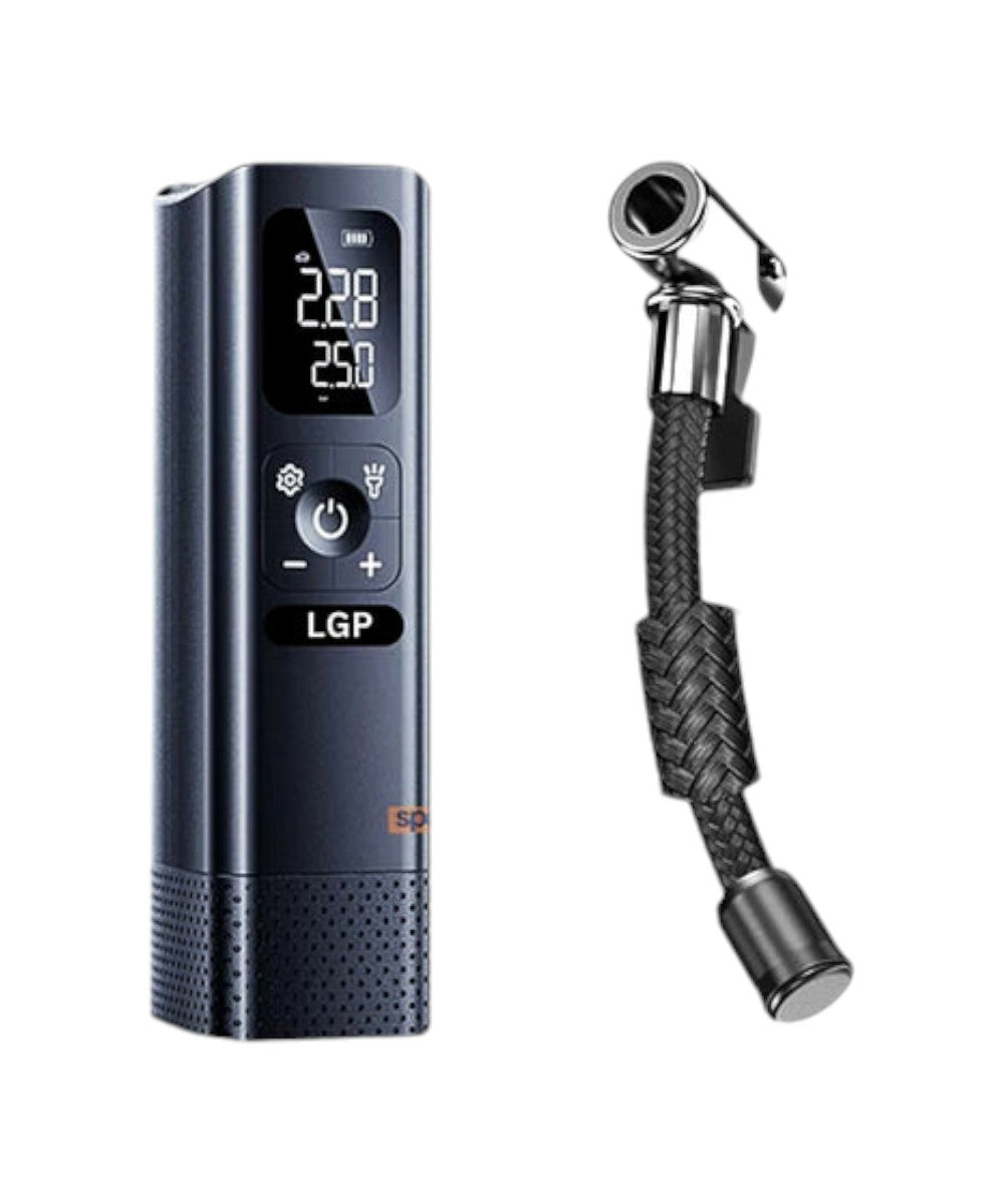 LGP Tyre Inflator T15B with Powerbank Option 4000 Mah Battery - Motodrift