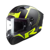 LS2 FF805 Thunder Carbon Racing1 Matt H-V Yellow-06 - Motodrift