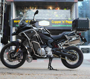 Z Pro Upper Crash Bars For BMW F850 GSA (Silver) - Motodrift