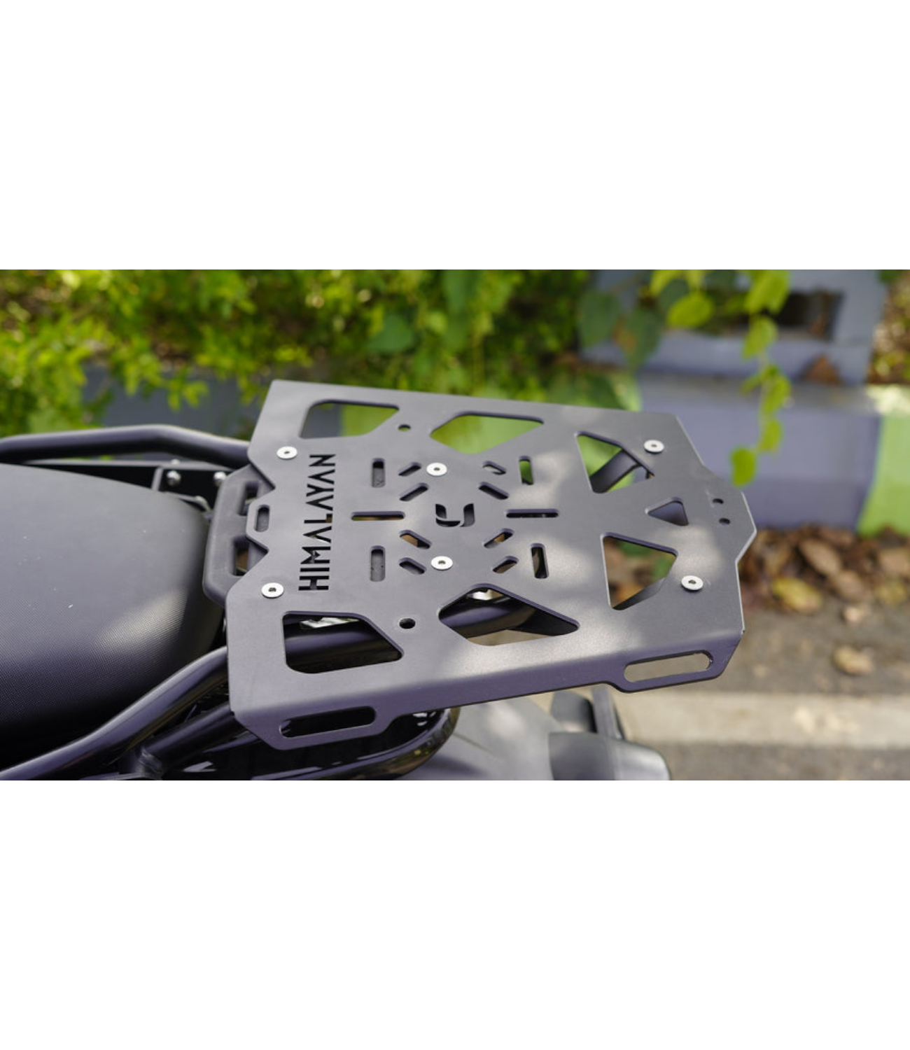 Carbon Racing Wider Top Rack with Load Balancer For Royal Enfield Hima