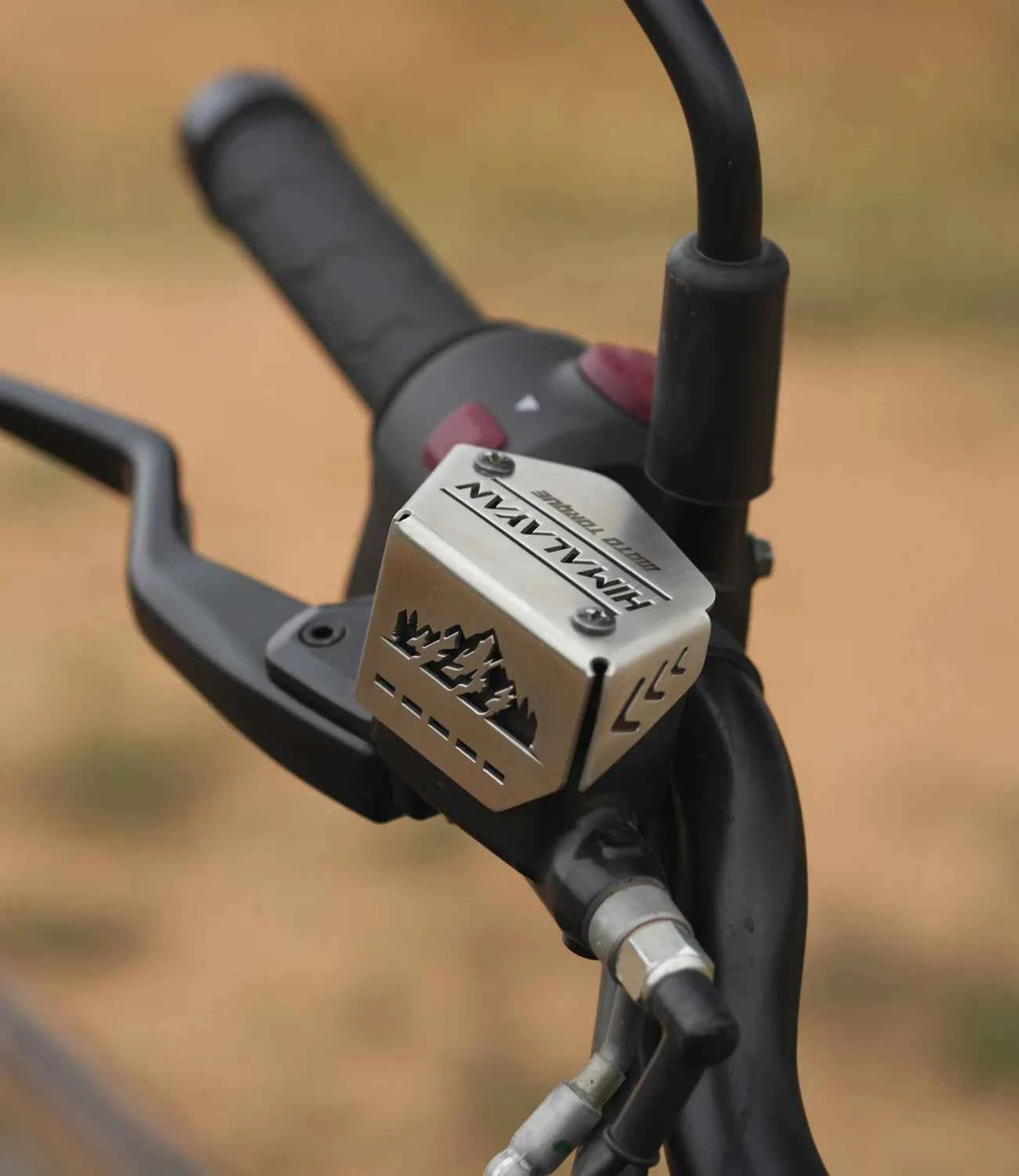 Moto Torque Front Master Cylinder Guard For Royal Enfield Himalayan 450 (Stainless Steel) - Motodrift