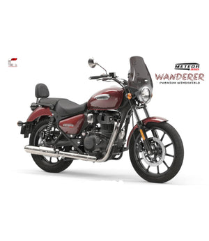 Carbon Racing Wanderer Premium Windshield For Royal Enfield Meteor 350 - Motodrift