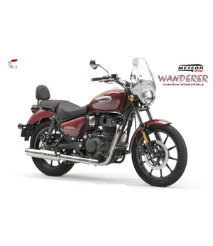 Carbon Racing Wanderer Premium Windshield For Royal Enfield Meteor 350 - Motodrift