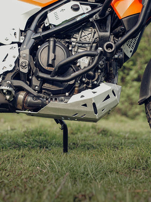 LCB KTM ADV 390 2025 Model Vambrace Bash Plate Silver - Motodrift