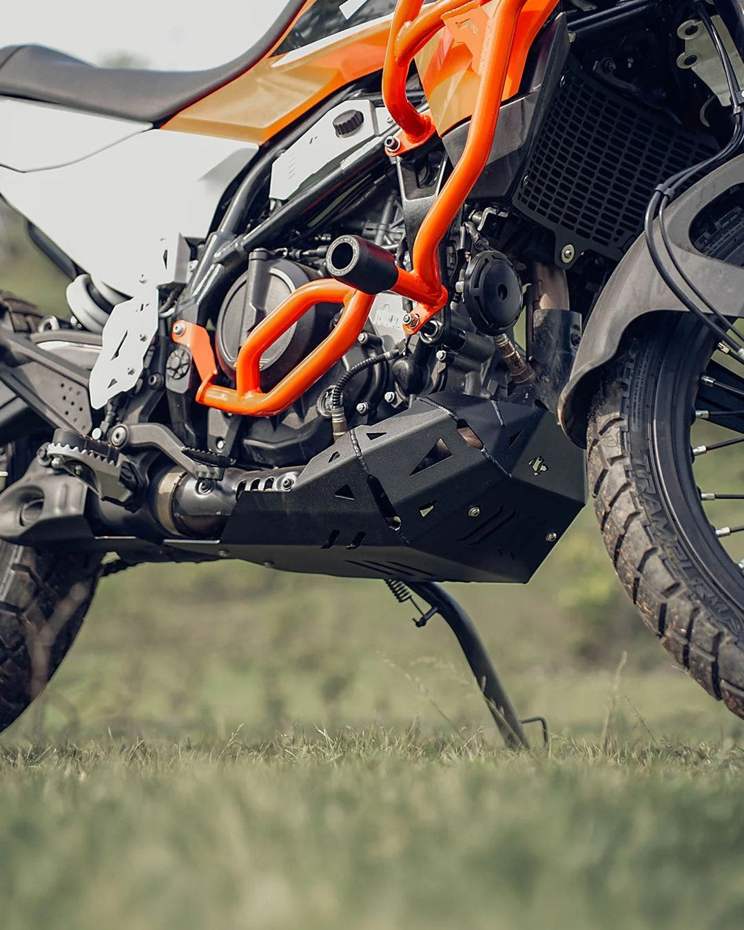 LCB KTM ADV 390 2025 Model Vambrace Bash Plate - Black - Motodrift