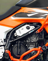 LCB Custos Coolant Cap For KTM 390 Adventure S / 390 Adventure X / 250 Adventure (Silver) - Motodrift